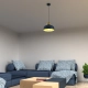lafabryka.pl Lampa Wisząca HARALD GOLD/NAVY BLUE 1xE27 MLP7695 MILAGRO